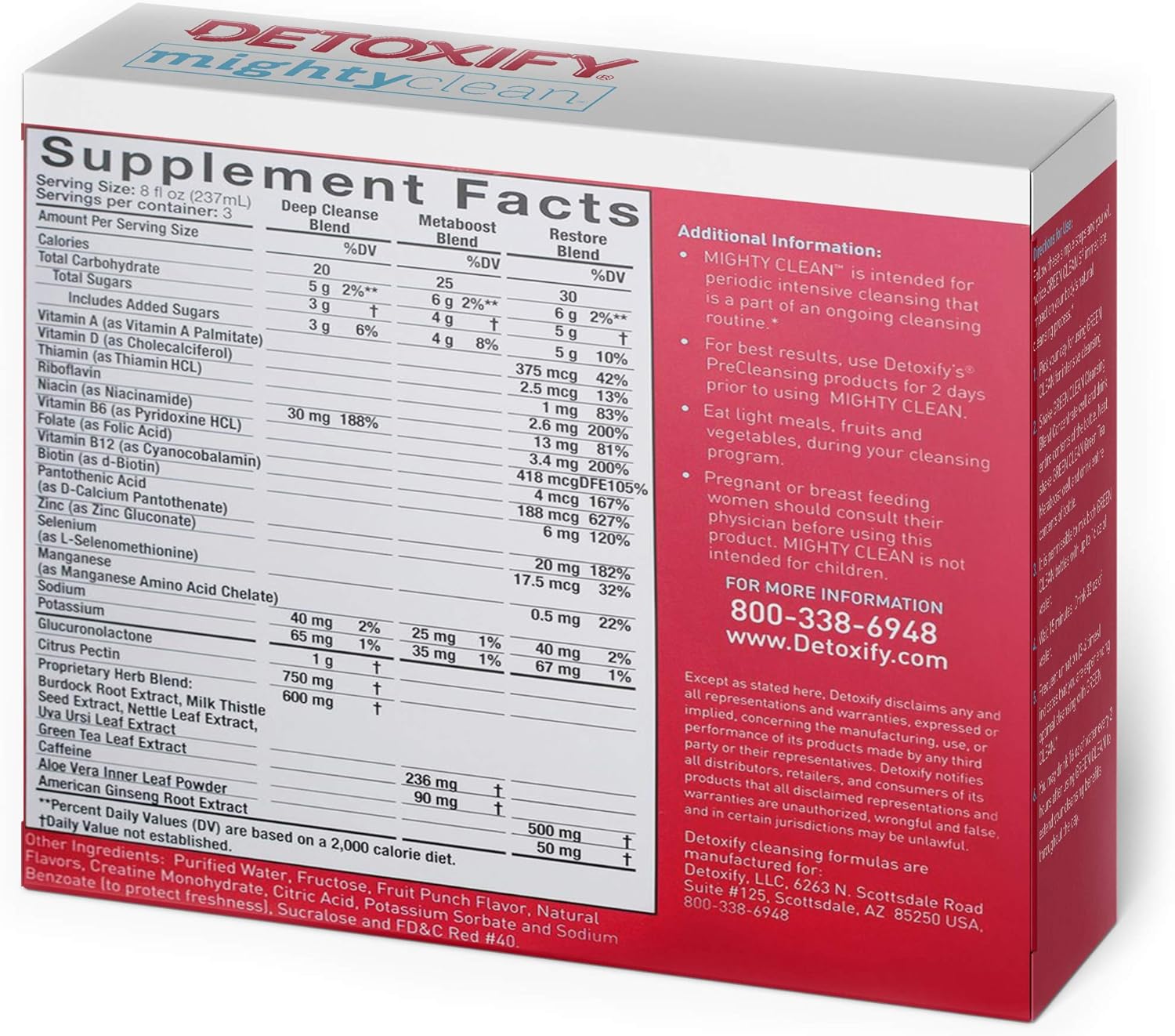 Herbal Detox Cleanse Drinks - Full Body Cleanse for Women and Men - Same Day Results - Enhanced with Ginseng & Milk Thistle Extracts