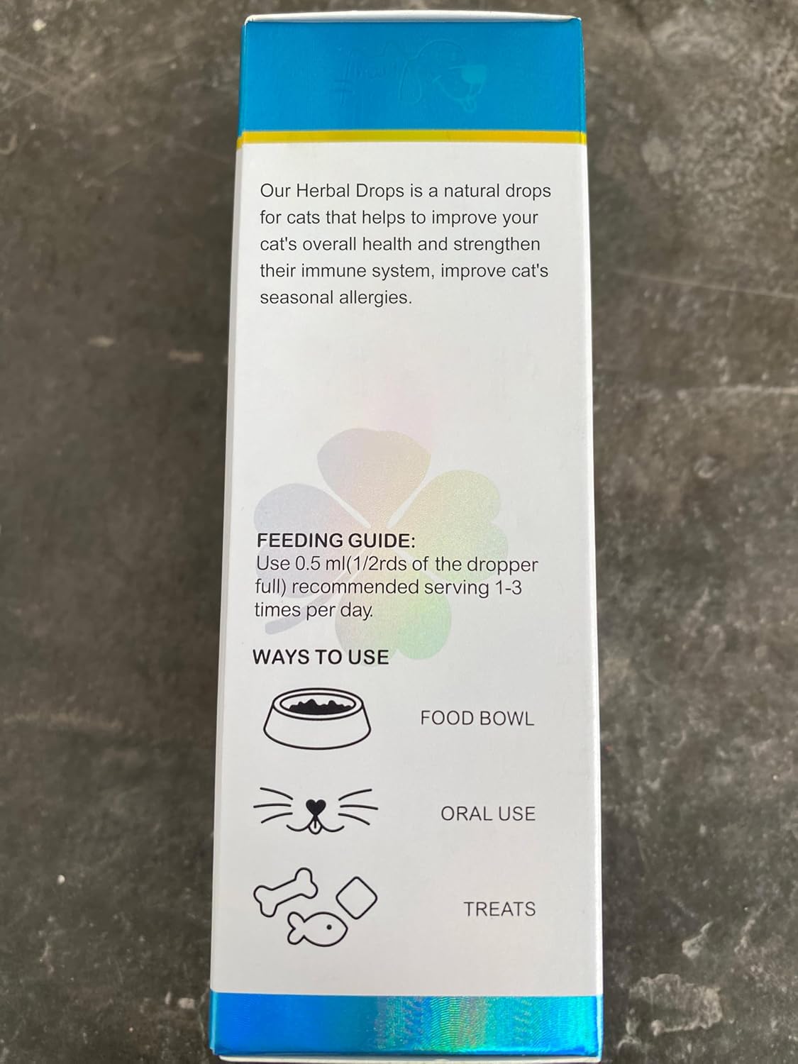 Herbal Drops for Cats with Kennel Cough Relief - Chicken Flavor, 2 Fl oz - Pet Health Supplies for Cat Cough Care
