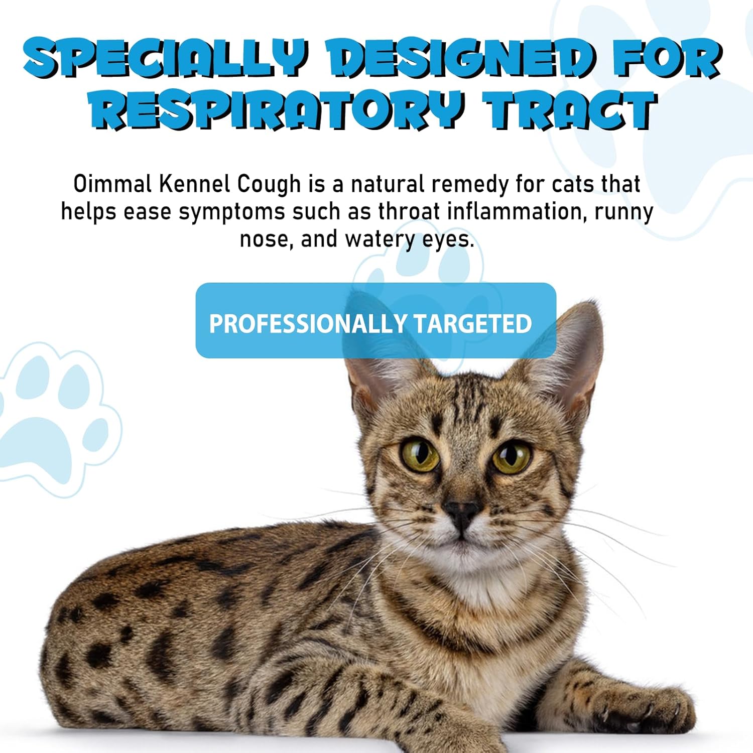 Herbal Drops for Cats with Kennel Cough Relief - Chicken Flavor, 2 Fl oz - Pet Health Supplies for Cat Cough Care