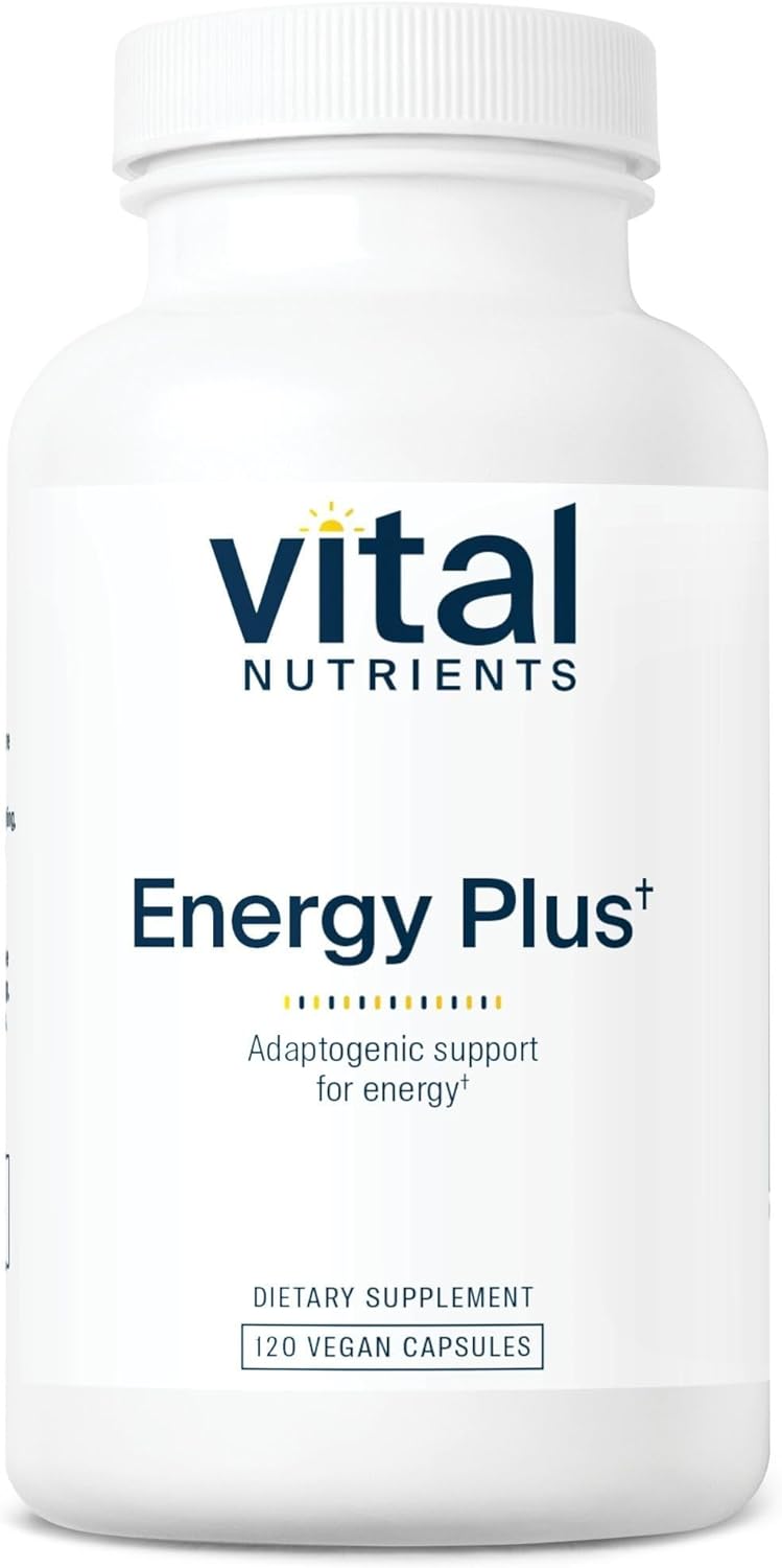 Herbal Energy Support Capsules | Boost Mental & Physical Stamina | Adaptogenic Stress Relief | Gluten, Dairy, Soy Free | Non-GMO | 120 Count