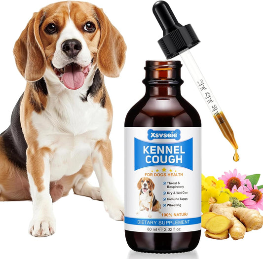 Herbal Kennel Cough Drops for Dogs - Natural Treatment Supplement for All Breeds & Sizes
