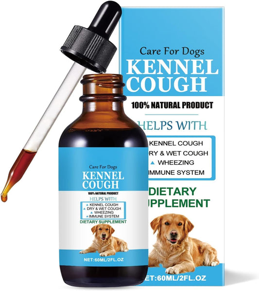 Herbal Kennel Cough Relief Drops for Dogs of All Breeds and Sizes