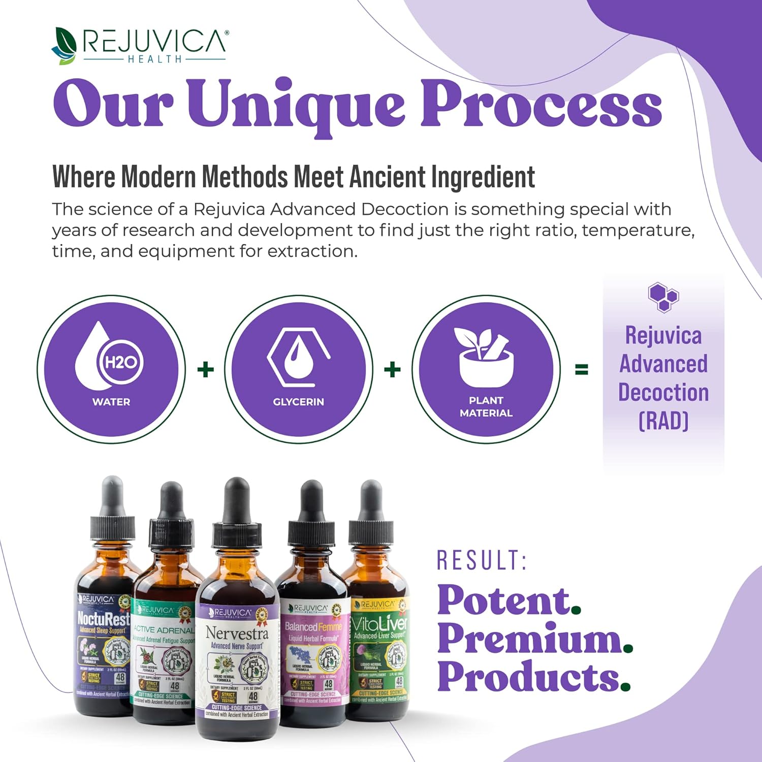 Herbal Liquid Nerve Health Supplement with Turmeric, White Willow Bark, B-Vitamins, and More - Fast-Absorbing Formula by Rejuvica Health
