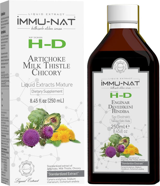 Herbal Liver Detox Cleanse Liquid Supplement with Milk Thistle, Artichoke, and Chicory - Supports Gut Health and Kidney Function - Non-GMO - 8.50oz