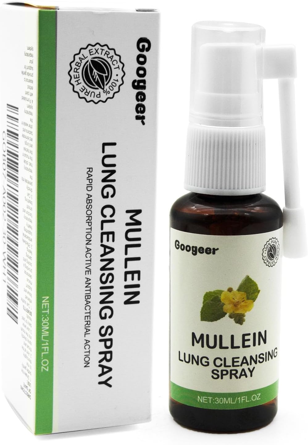Herbal Lung Cleanse Spray with Mullein Leaf Extract - Setymoy Pure Herbal Extract (1 PCS)