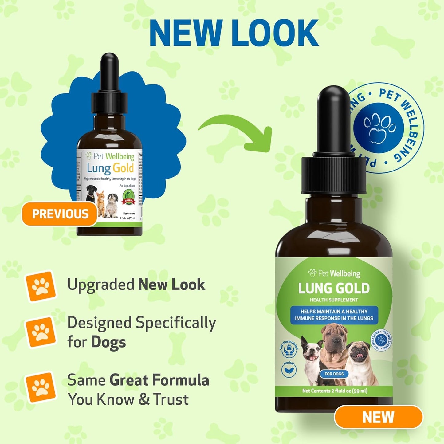 Herbal Lung Immune Support Supplement for Dogs - Veterinarian-Formulated - Promotes Respiratory Health and Normal Breathing - 2 oz