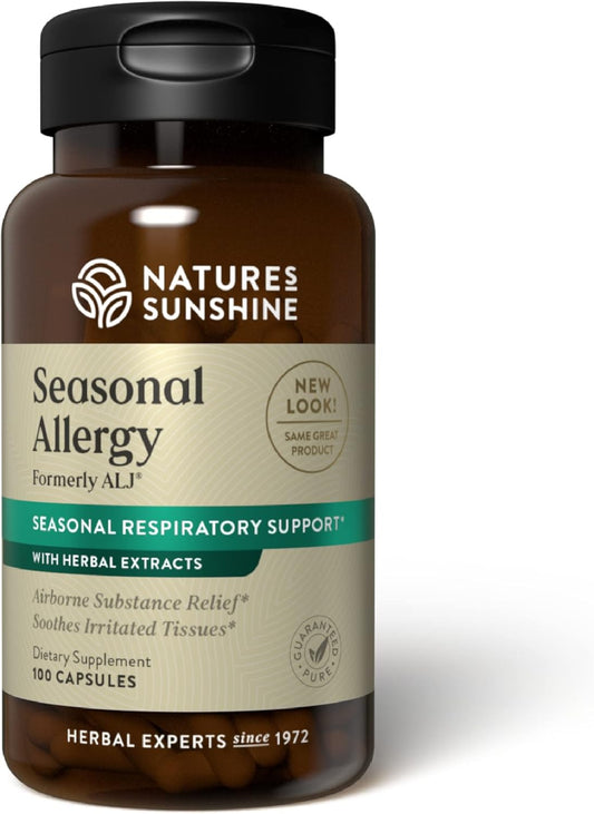 Herbal Respiratory Supplement for Seasonal Allergies - 100 Capsules by Nature's Sunshine