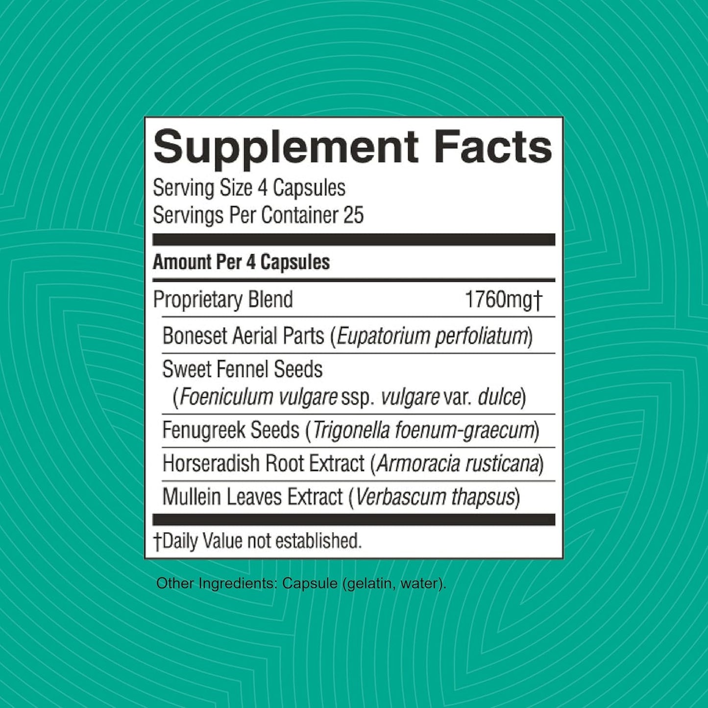 Herbal Respiratory Supplement for Seasonal Allergies - 100 Capsules by Nature's Sunshine