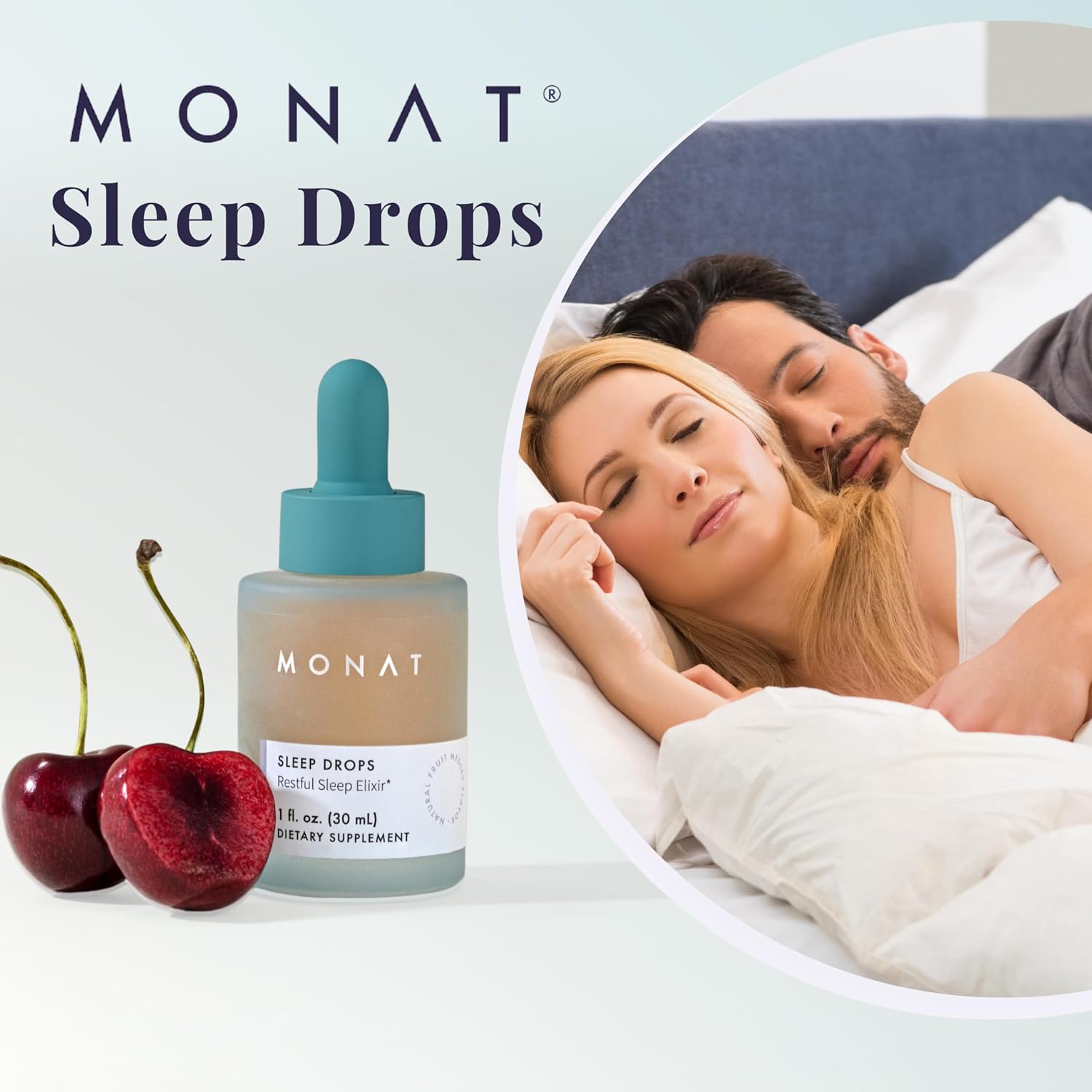Herbal Sleep Drops for Restorative & Calming Sleep - Natural Solution for Stress & Relaxation - Sleep Improvement Product by MONAT