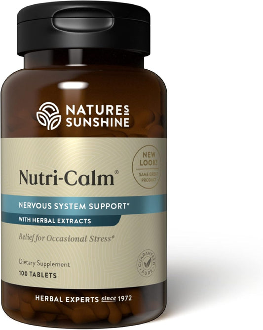 Herbal Stress Relief Supplement for Natural Anxiety Relief and Mood Support - 100 Count