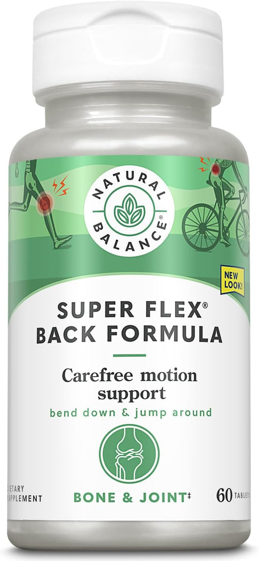 Herbal Supplement for Lower Back Comfort with Turmeric, Ginger, Glucosamine, MSM & Kava - 60 Ct