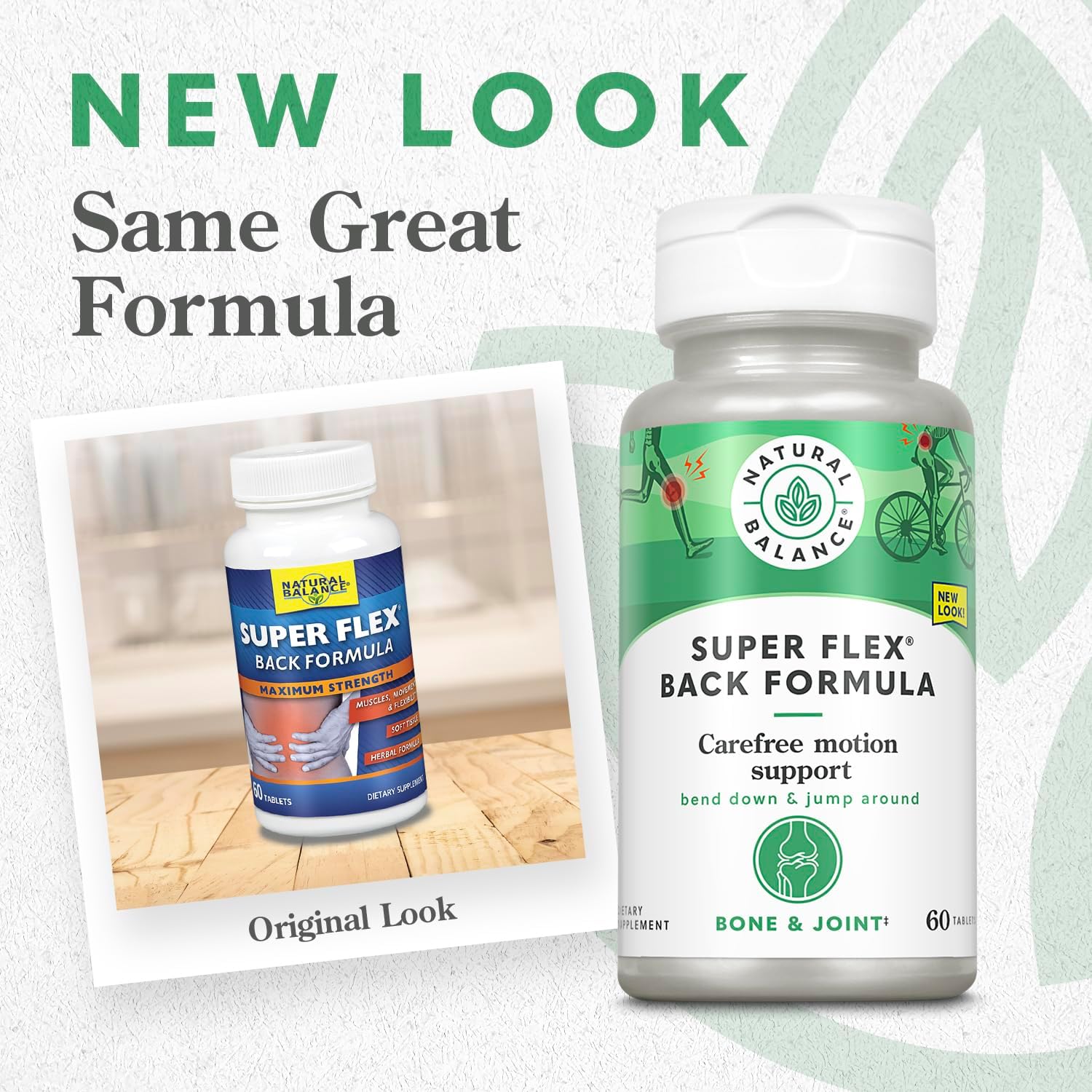 Herbal Supplement for Lower Back Comfort with Turmeric, Ginger, Glucosamine, MSM & Kava - 60 Ct