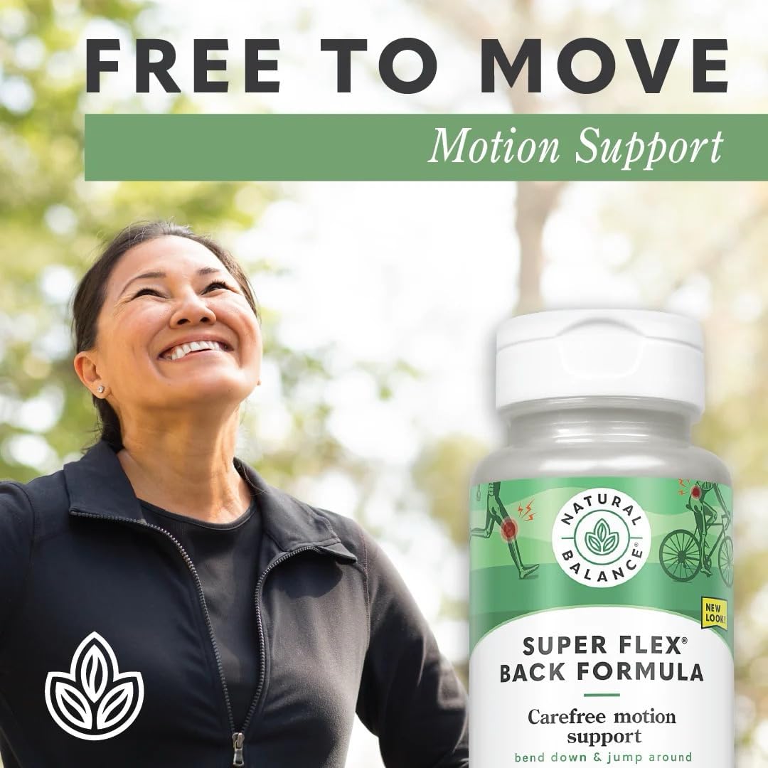 Herbal Supplement for Lower Back Comfort with Turmeric, Ginger, Glucosamine, MSM & Kava - 60 Ct