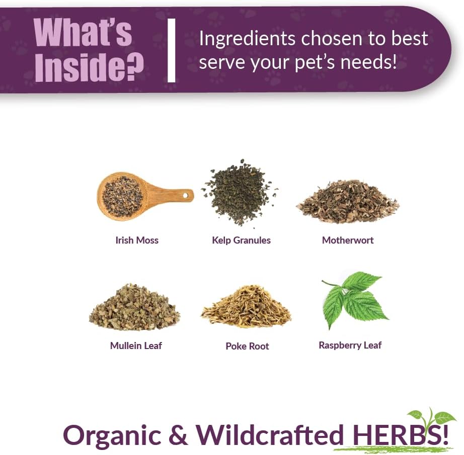 Herbal Supplement for Thyroid Health in Pets | Amber NaturalZ TYD Thyroid Balance | 1oz Glass Bottle | Made in USA