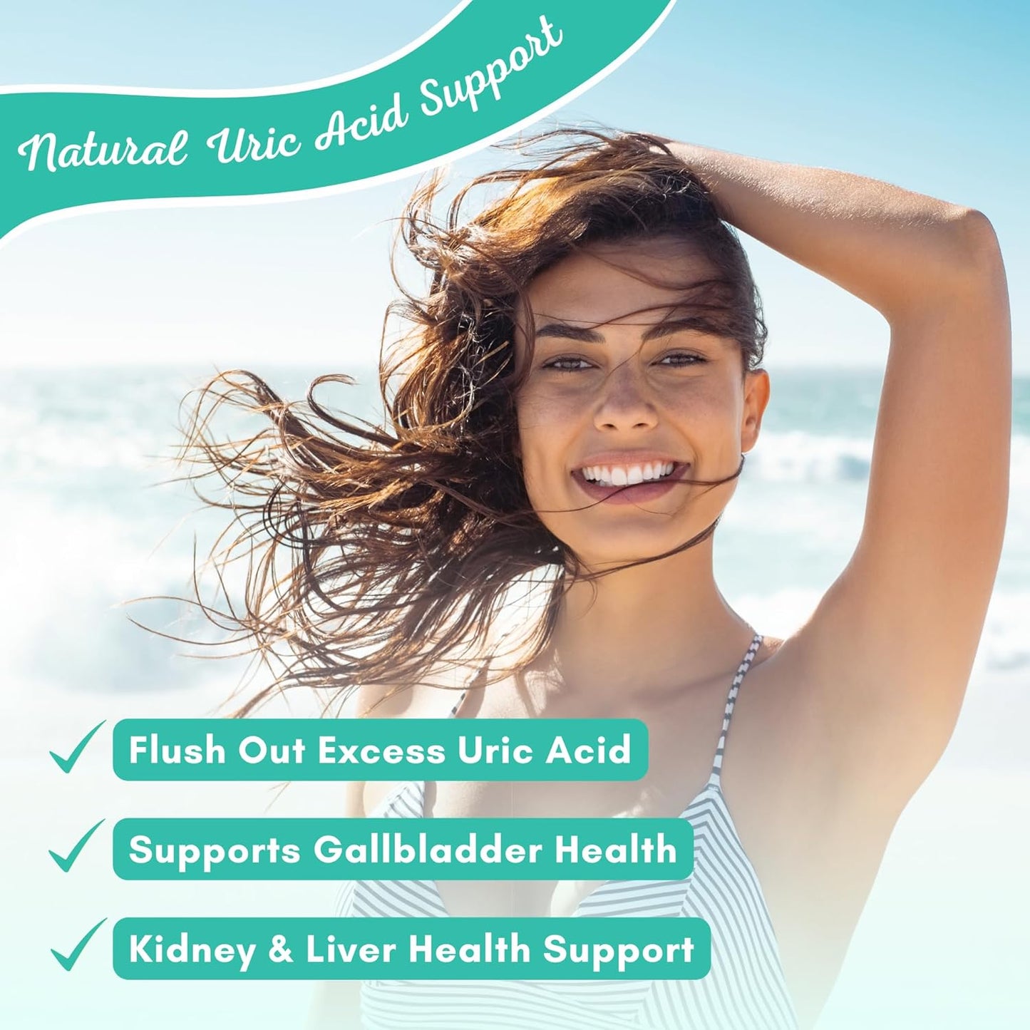 Herbal Uric Acid Cleanse Supplement with Tart Cherry & Celery Seed - Vegan - Supports Gallbladder and Kidney Health