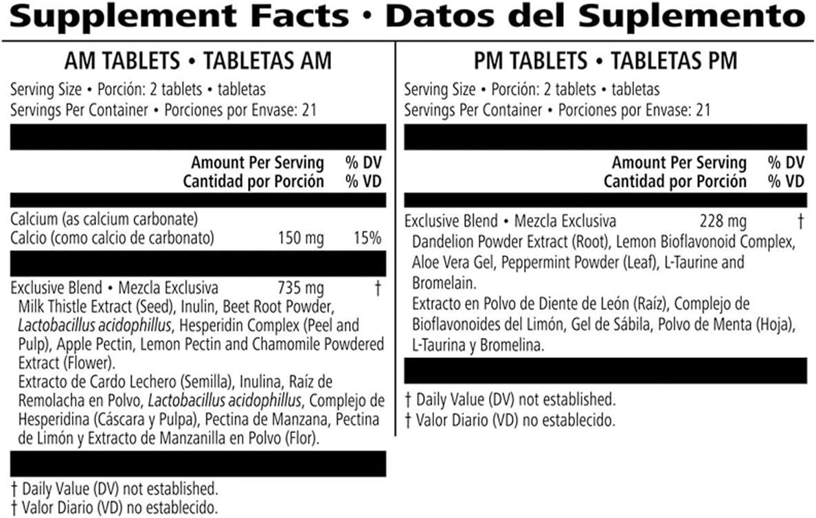 Herbalife 21-Day Herbal Balancing Program with 42 AM and 42 PM Dietary Supplement Tablets