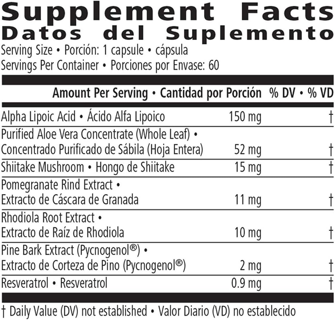 Herbalife Cell Activator Capsules with Aloe Vera and Antioxidant Support - 60 Count