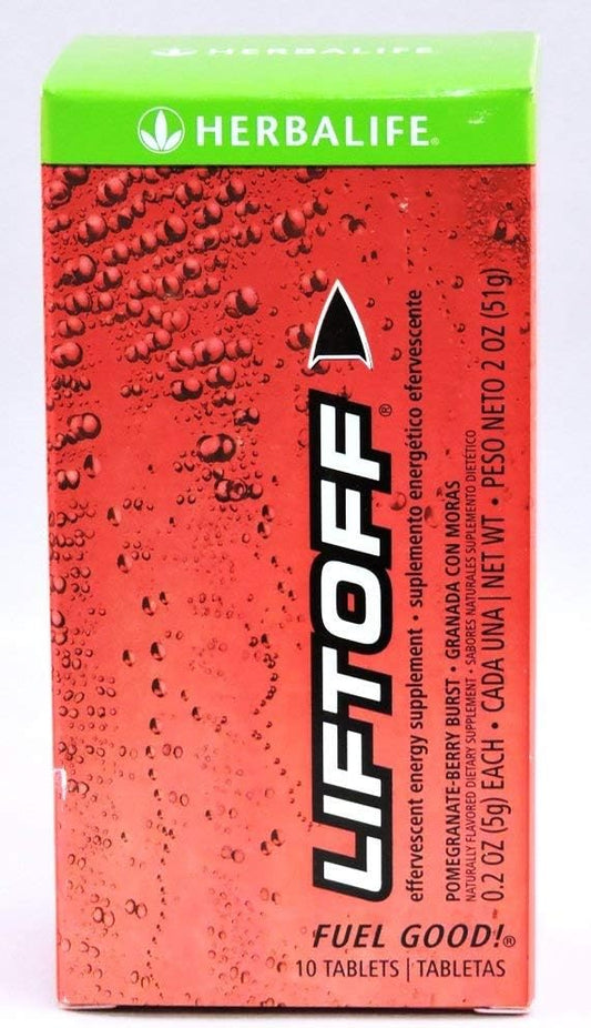 Herbalife Liftoff Energy Drink Tablets - Pomegranate-Berry Burst Flavor