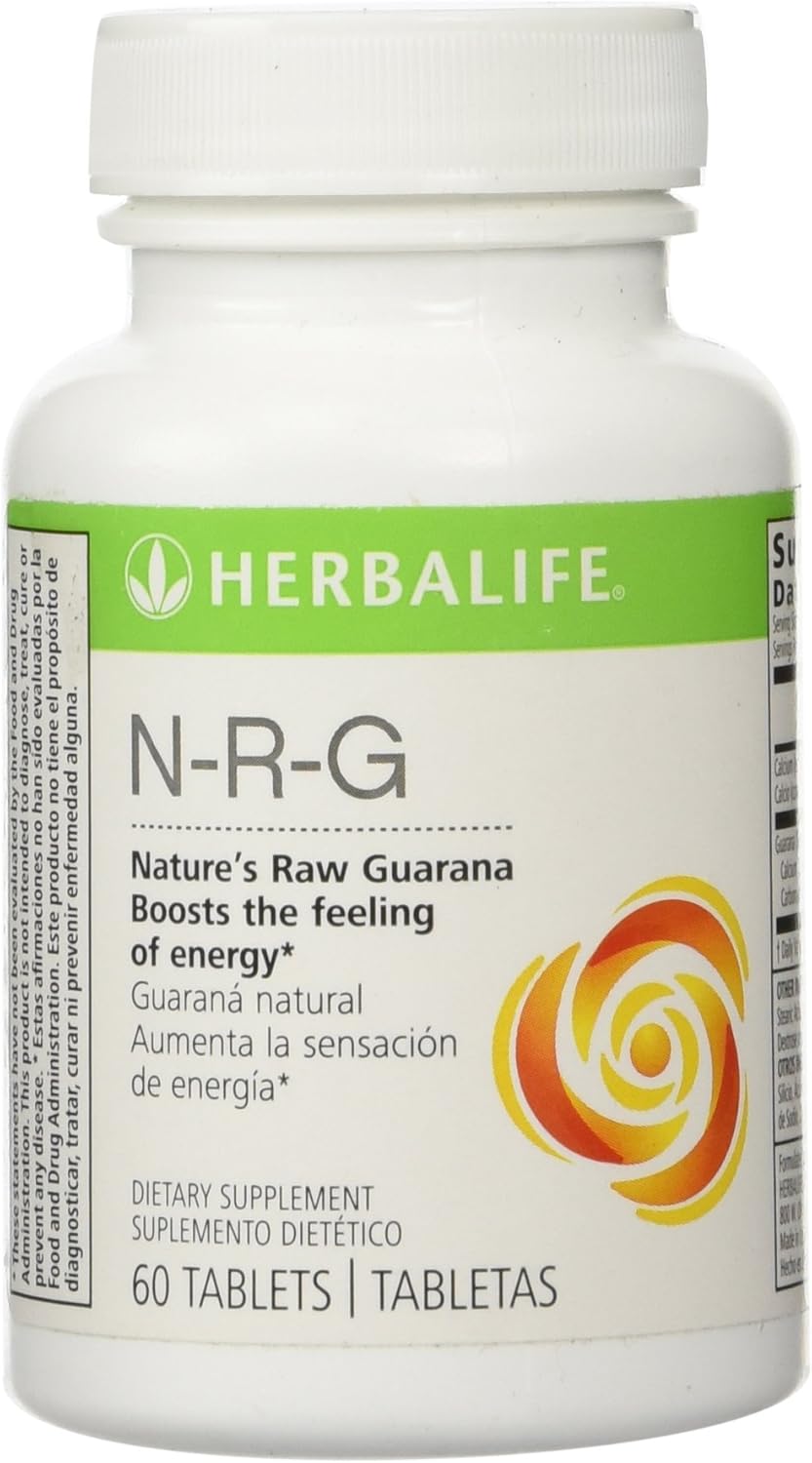 Herbalife N-R-G Guarana Tablets - Natural Energy Boost Supplement