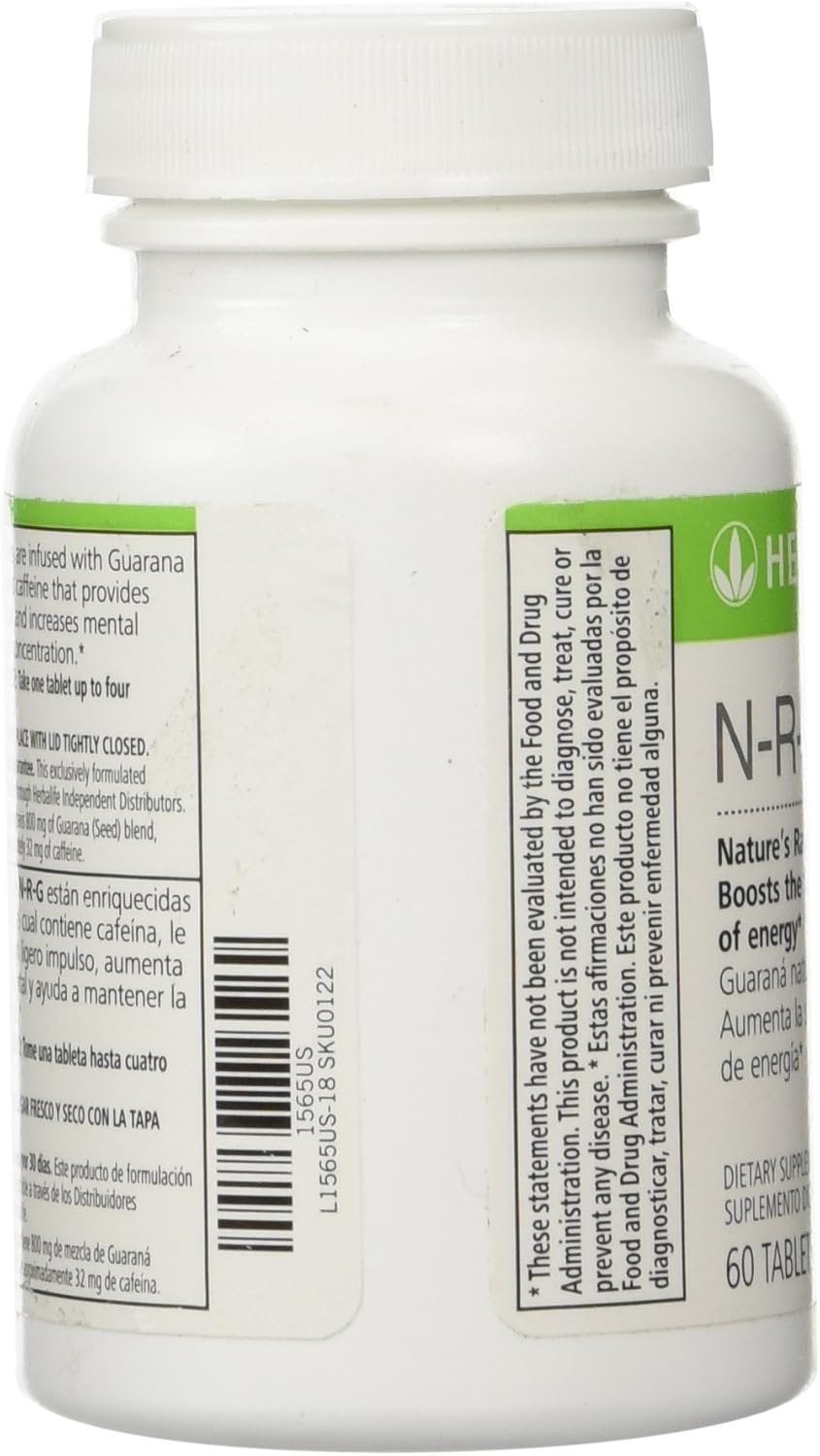 Herbalife N-R-G Guarana Tablets - Natural Energy Boost Supplement