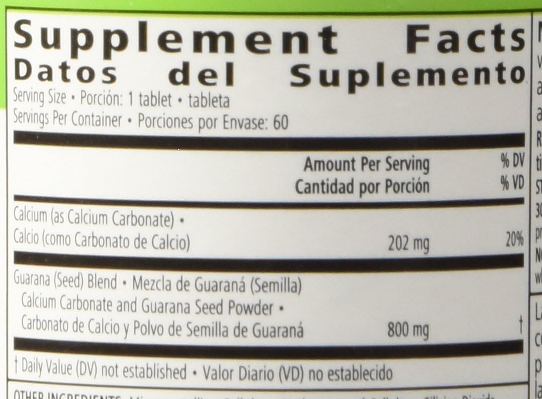 Herbalife N-R-G Guarana Tablets - Natural Energy Boost Supplement