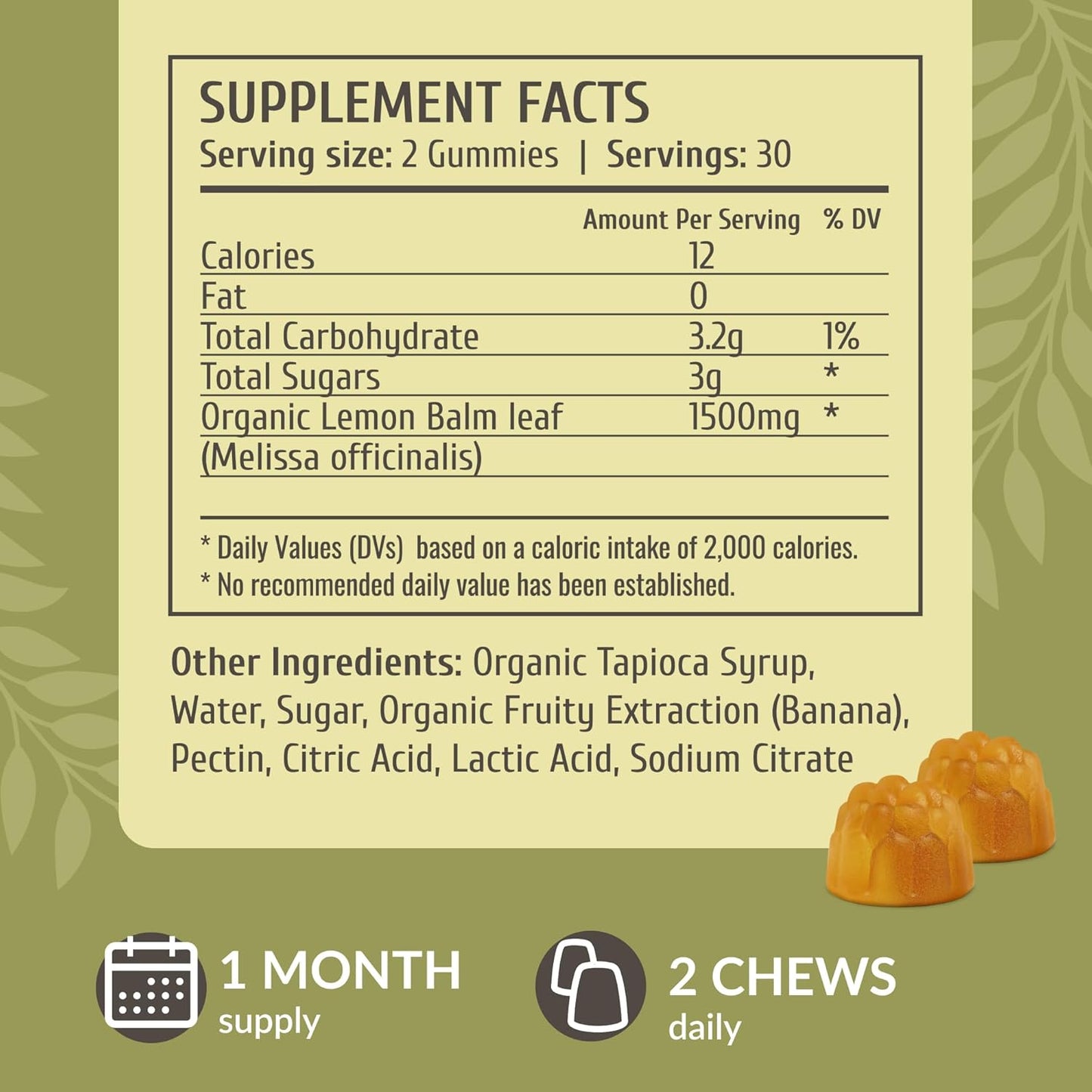 HERBAMAMA Lemon Balm and Ashwagandha Bundle - Vegan Gummies & Liquid Drops - Non-GMO, Alcohol & Gelatin-Free - 2 Pack