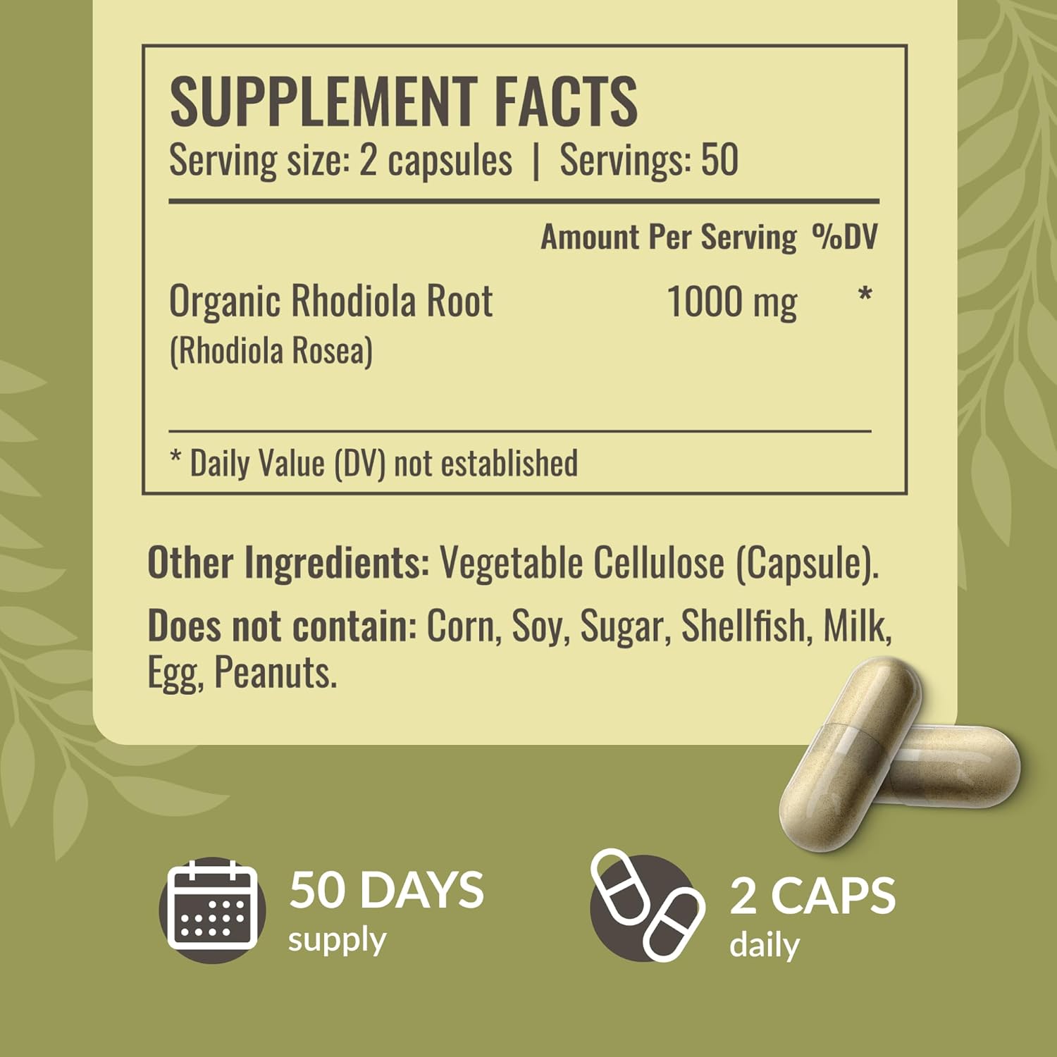 HERBAMAMA Nerve Support Liquid Complex and Rhodiola Rosea Capsules Bundle - Vegan, Non-GMO, Sugar & Alcohol-Free, 2 Pack