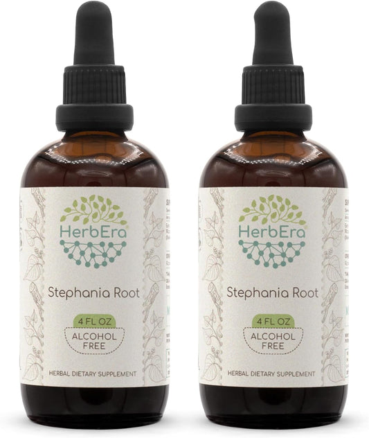 HerbEra Stephania Root Alcohol-Free Extract Tincture, Liquid Drops Concentrated Natural Herbal Supplement (8 fl oz)