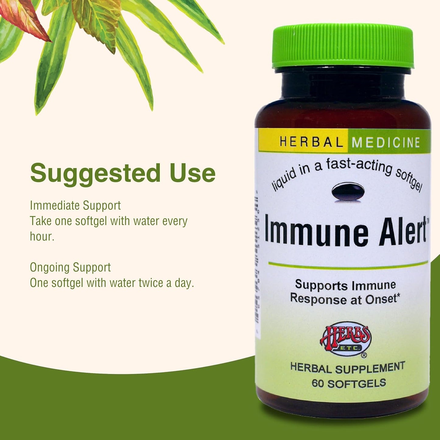 Herbs Etc. Immune Alert Softgels - 60 Count for Immune Support