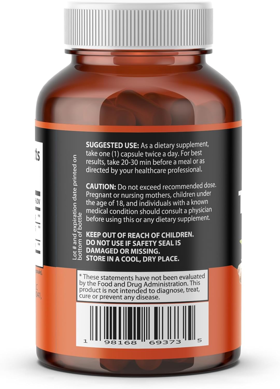Herb's Forest Organic Turmeric Curcumin Capsules with Black Pepper - 1950mg Daily, Joint Support & Antioxidant Benefits, 120 Veg Caps