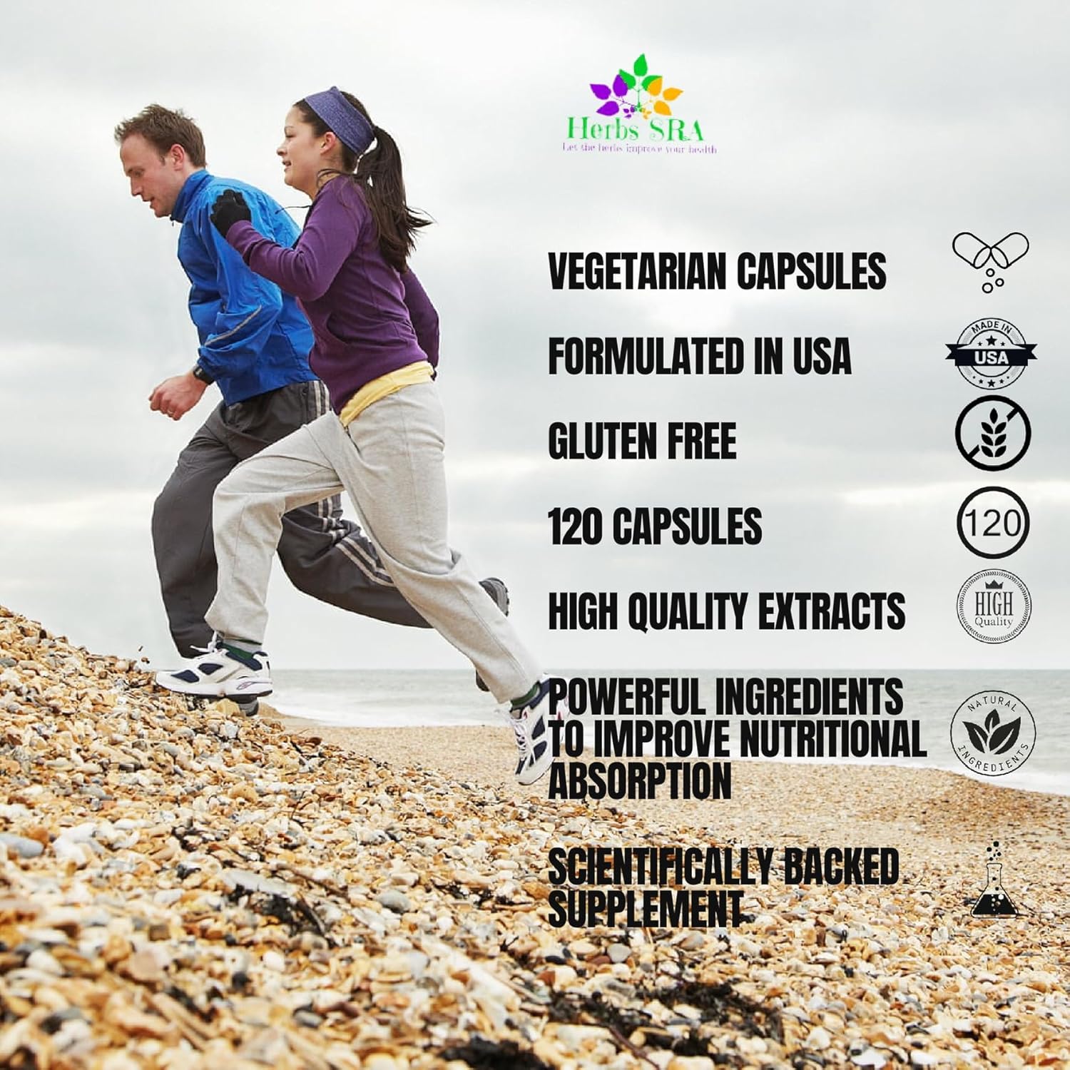 Herbs SRA ParasCleaner - Herbal Supplement for Digestive Health with Papaya Seed, Wormwood, Black Walnut, Clove, Neem