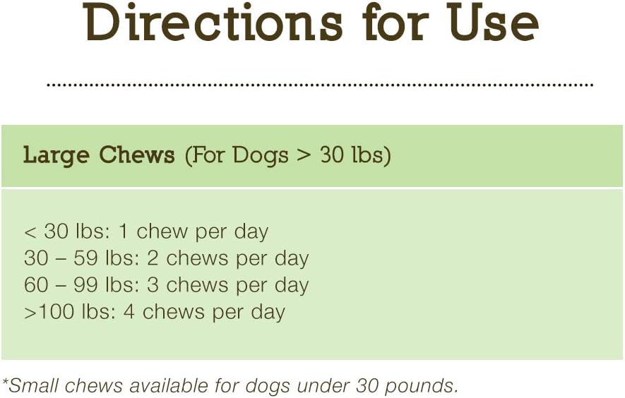 Herbsmith Senior Dog Wisdom DHA Supplement for Dog Dementia & Brain Health - 60ct Large Chews