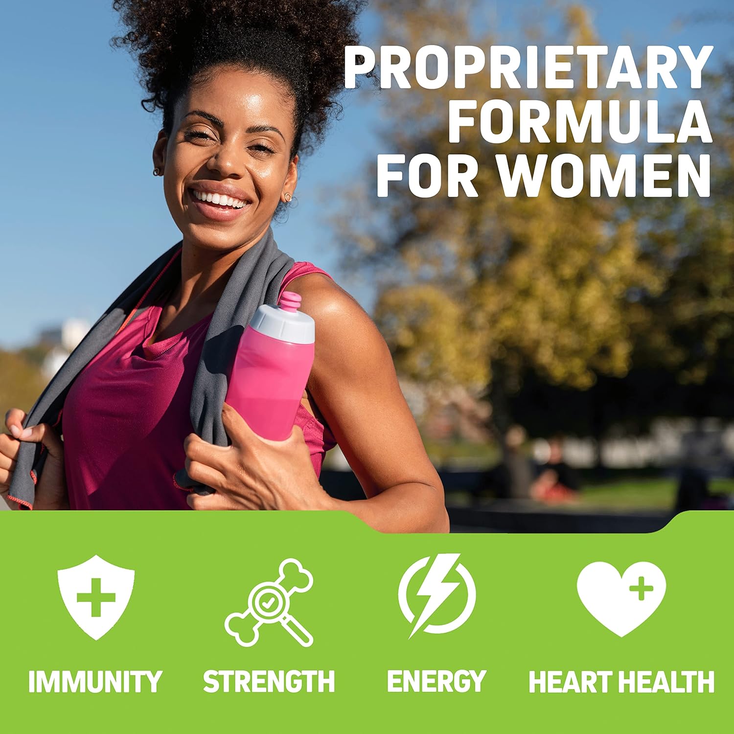 Herbtonics Women's Whole Food Multivitamin with Superfoods and Real Raw Ingredients - Non-GMO, 120 Vegan Capsules
