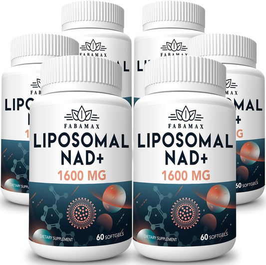 High Absorption 1600 mg Liposomal NAD Supplement - 98% Pure NAD+ for Aging Defense & Energy - Alternative to NADH - 360 Softgels