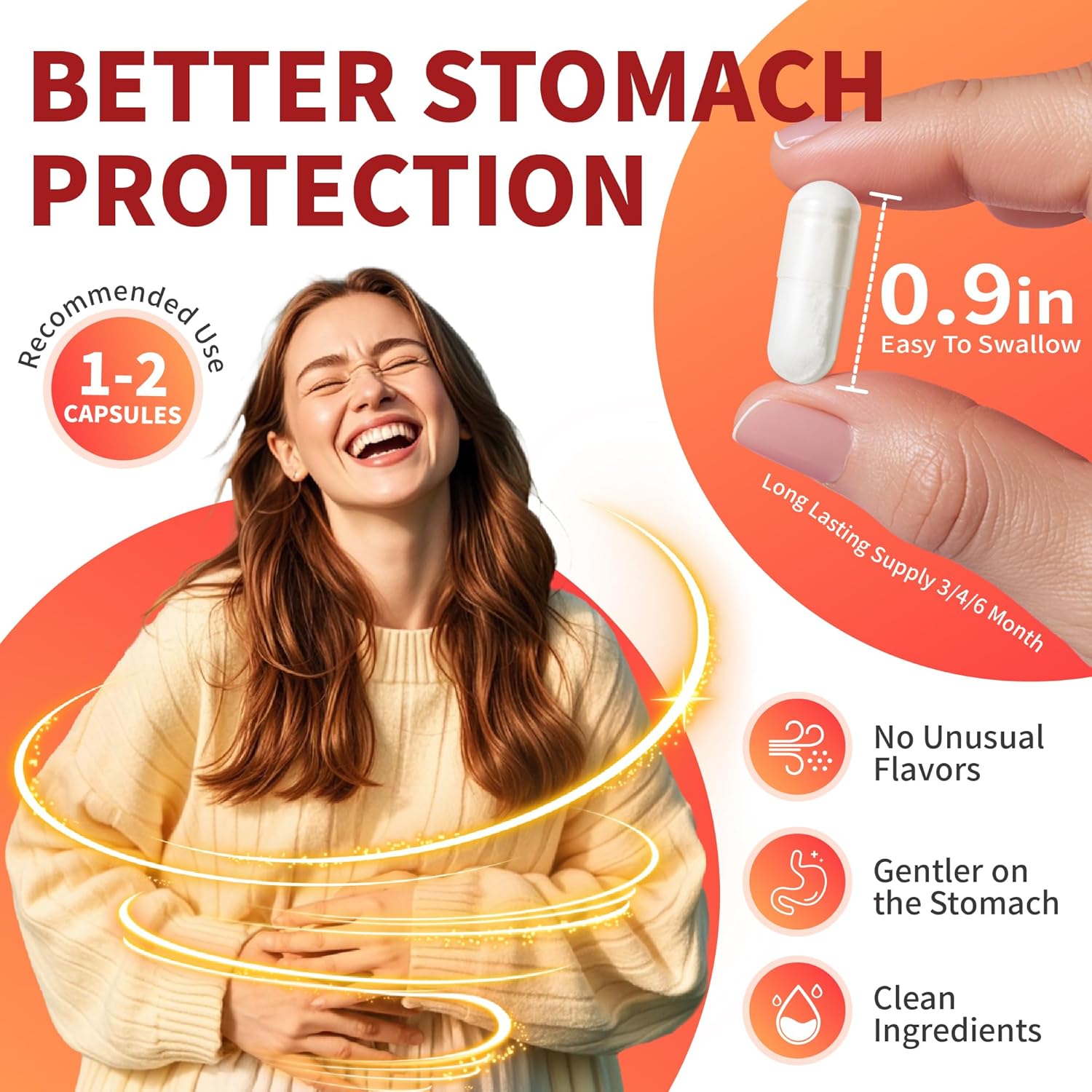 High Absorption 750mg Magnesium Glycinate Supplement with 120mg Magnesium - Supports Heart, Nerves, Muscles, Bone Health - Relieves Stress, Improves Sleep - 90 Capsules