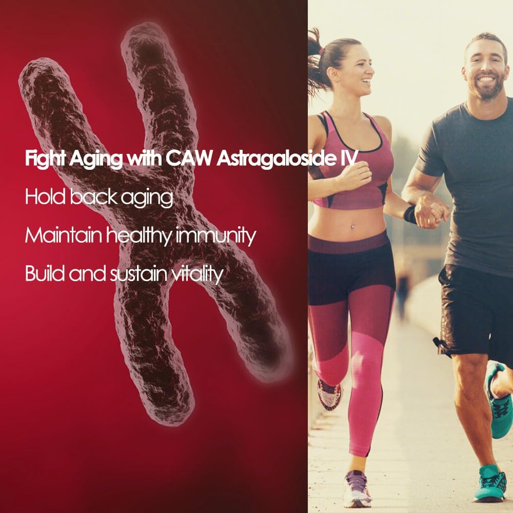 High Absorption Astragaloside IV Capsules for Immune Support & Anti-Aging - 50mg, 30 Enteric-Coated Capsules