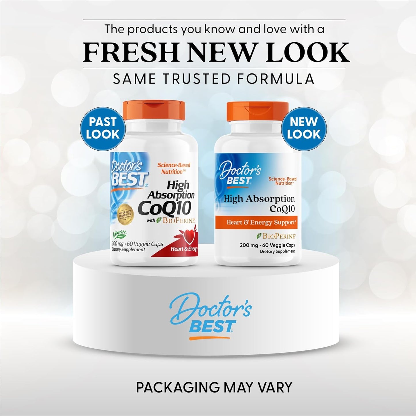 High Absorption CoQ10 Supplement for Heart & Energy Support - USP Verified, Non-GMO, Gluten Free, Vegan - 60 Veggie Capsules
