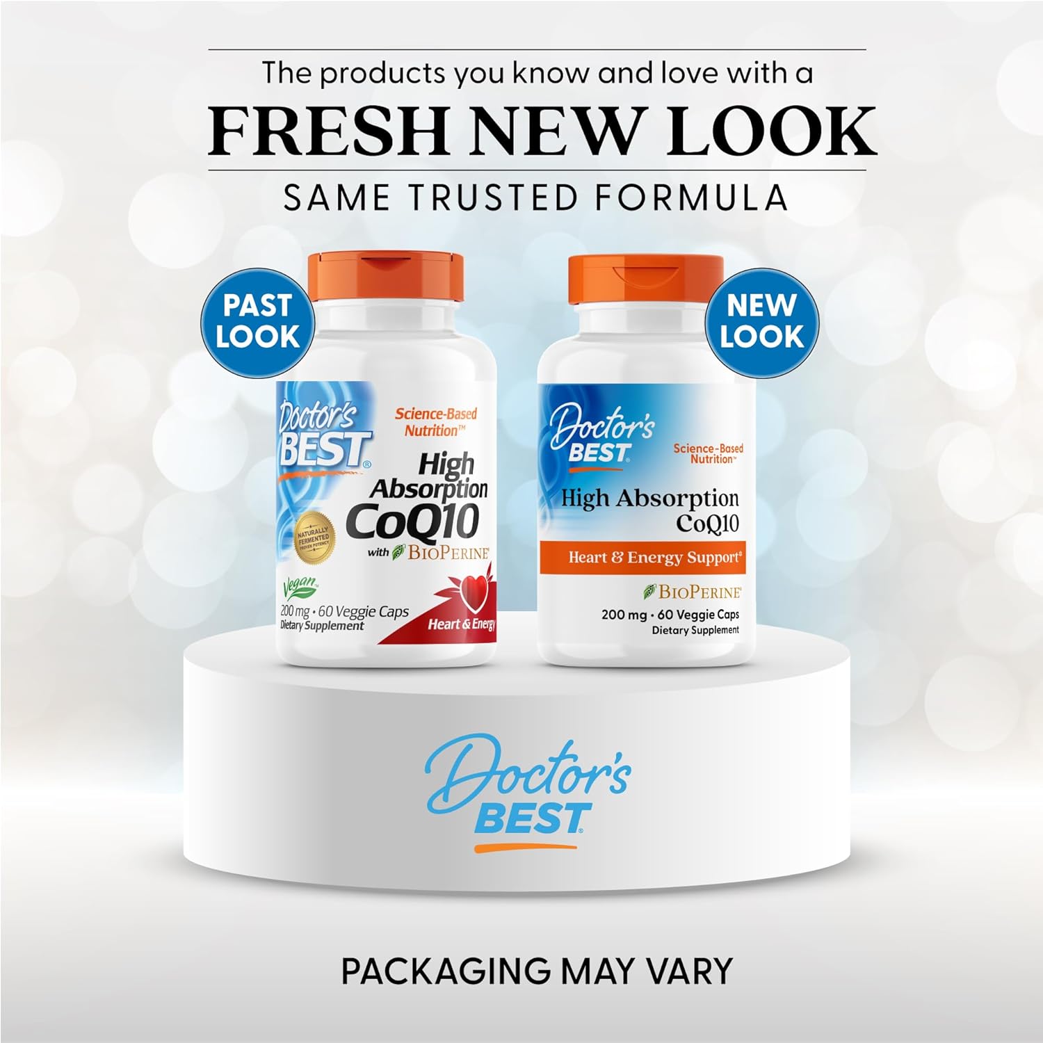 High Absorption CoQ10 Supplement for Heart & Energy Support - USP Verified, Non-GMO, Gluten Free, Vegan - 60 Veggie Capsules
