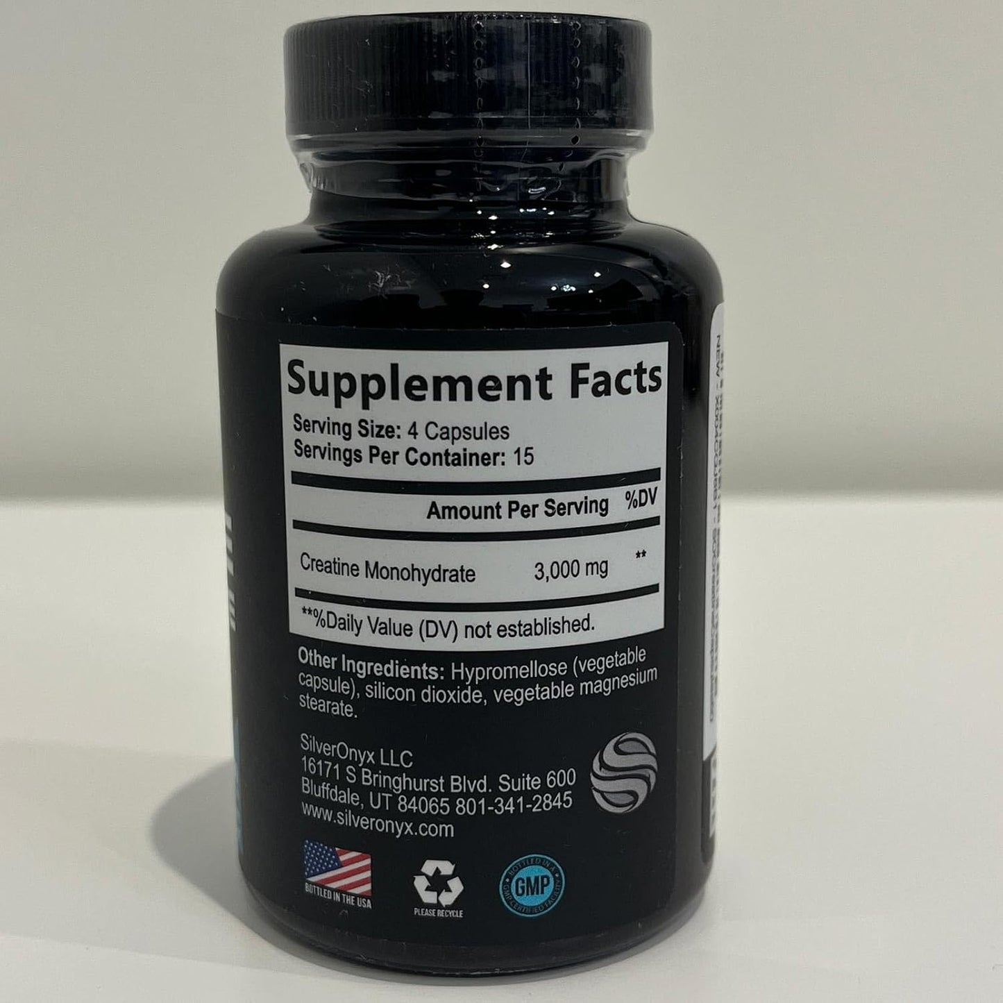 High Absorption Creatine Monohydrate Capsules for Strength & Muscle Growth - Gluten Free Supplement for Workout Performance - 60 Capsules
