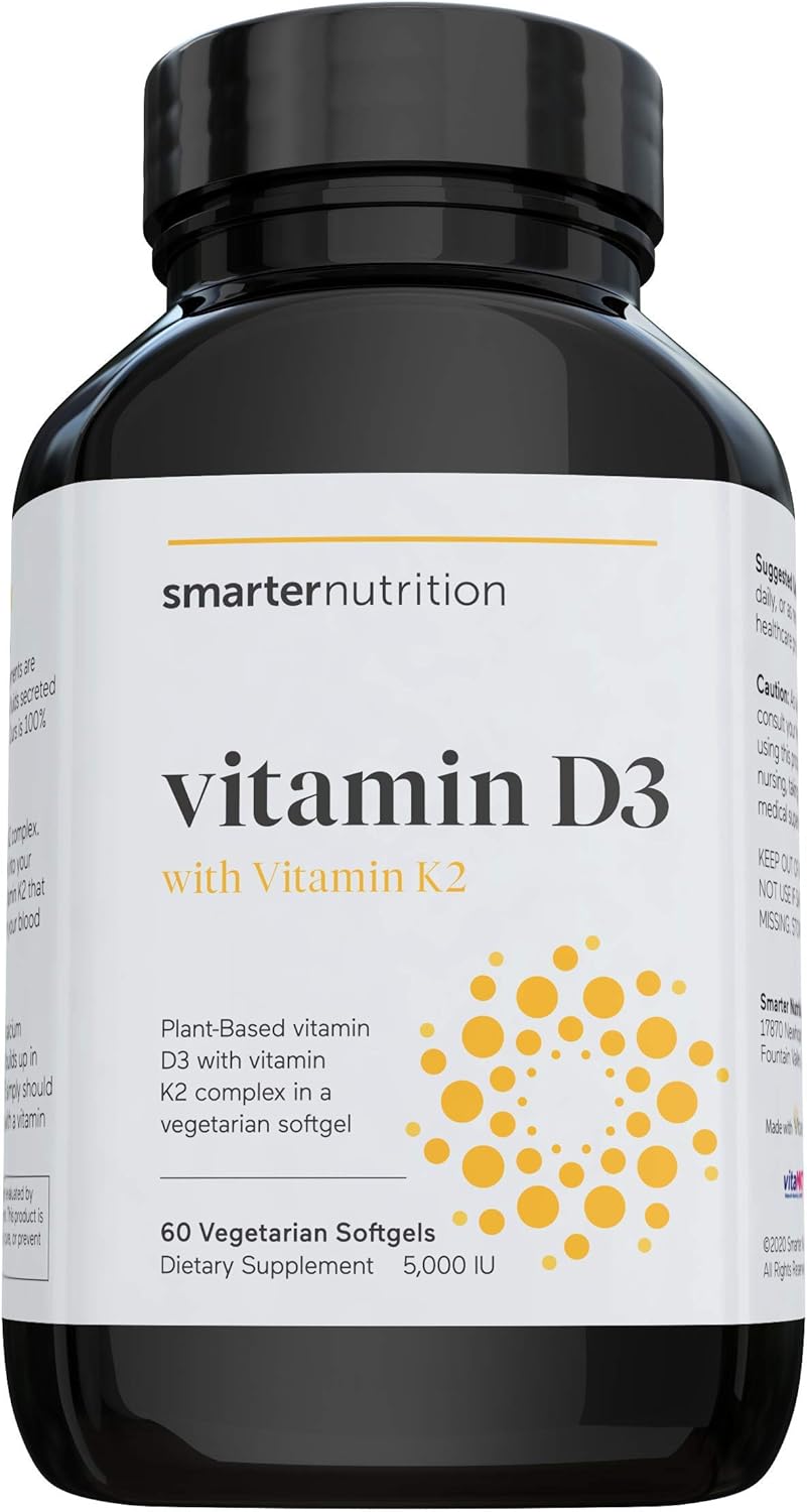 High Absorption Curcumin with Vitamin D3 Immune Support & Vegan K2 Complex by SMARTERNUTRITION