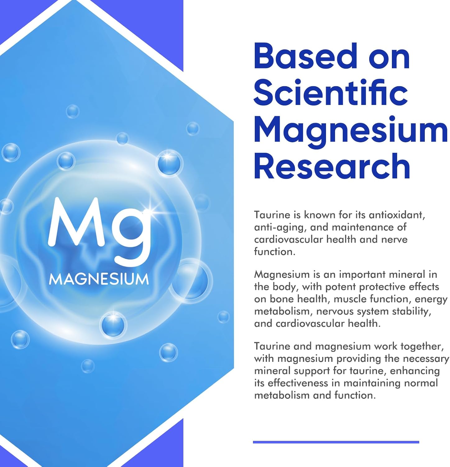 High Absorption GGTJ Magnesium Taurate Liquid Drop Supplement for Cardiovascular Health, Muscle and Nerve Function - 2 oz