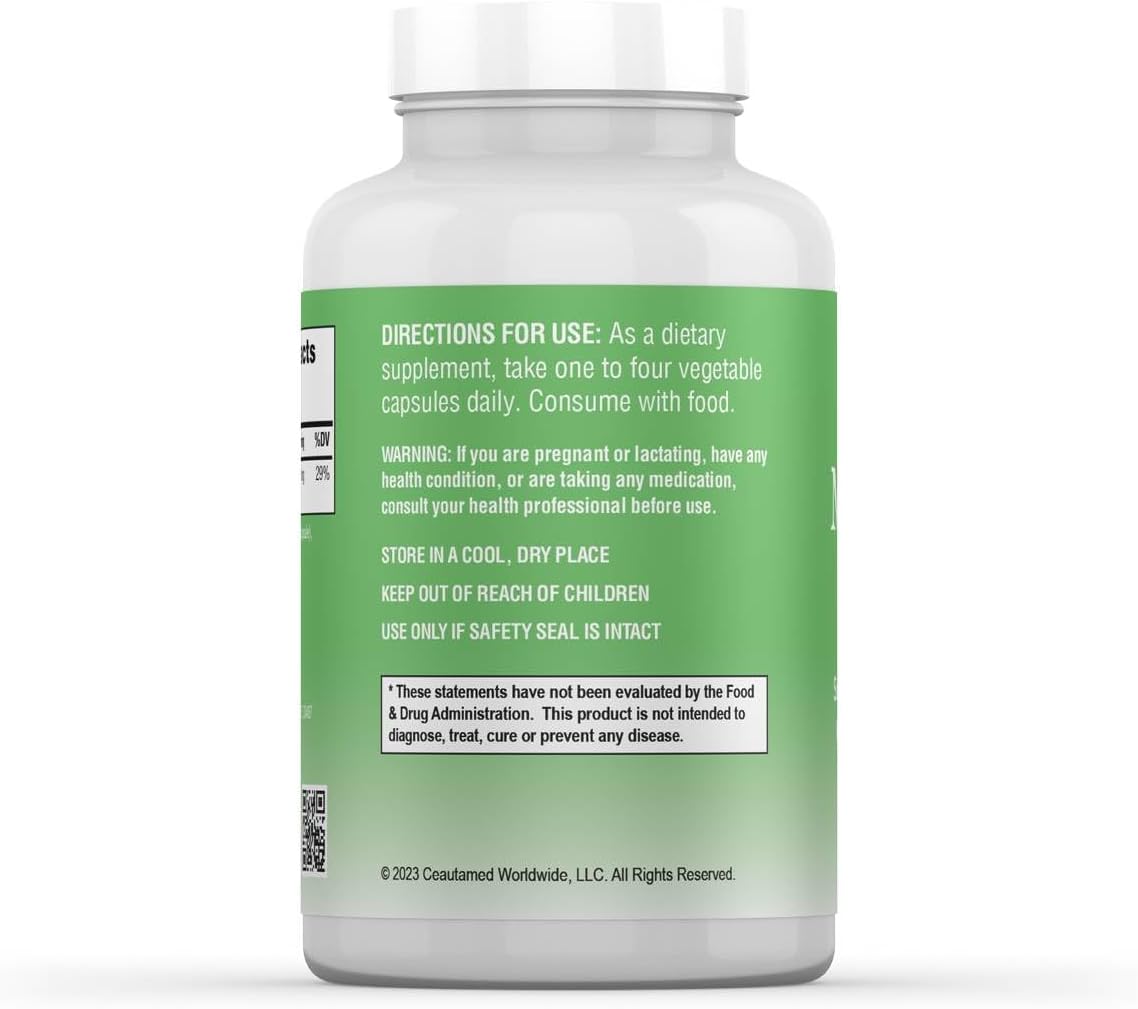 High Absorption Greens First Magnesium Glycinate Supplement - Promotes Heart and Muscle Health - Boosts Metabolism - 90 Veg Caps