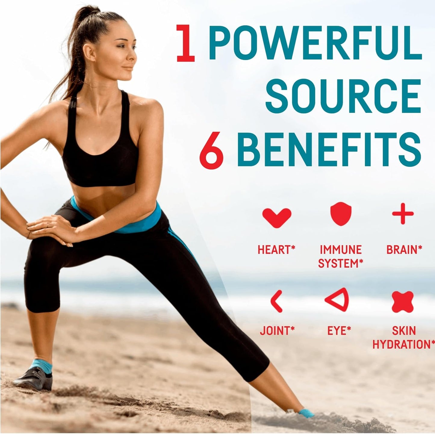 High Absorption Kori Krill Oil Omega 3 Supplement, 600mg EPA & DHA, 180 Softgels