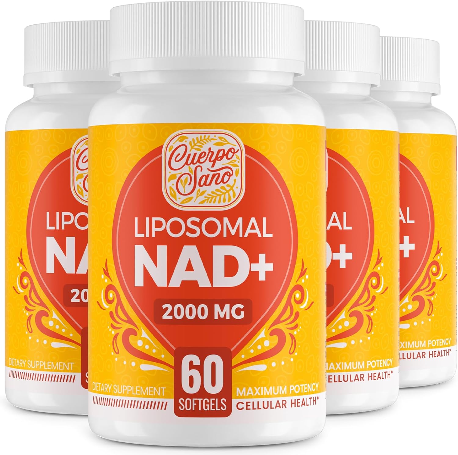 High Absorption Liposomal NAD+ Supplement 2000 MG for Aging Defense & Metabolism - Pure Boosting Softgels - 240 Count