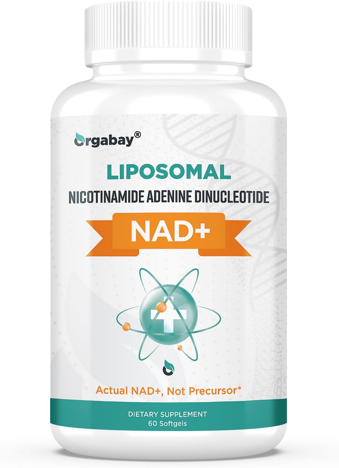 High Absorption Liposomal NAD+ Supplement 500 mg with TMG 250 mg - Boost Cellular Energy, Healthy Aging - 60 Softgels