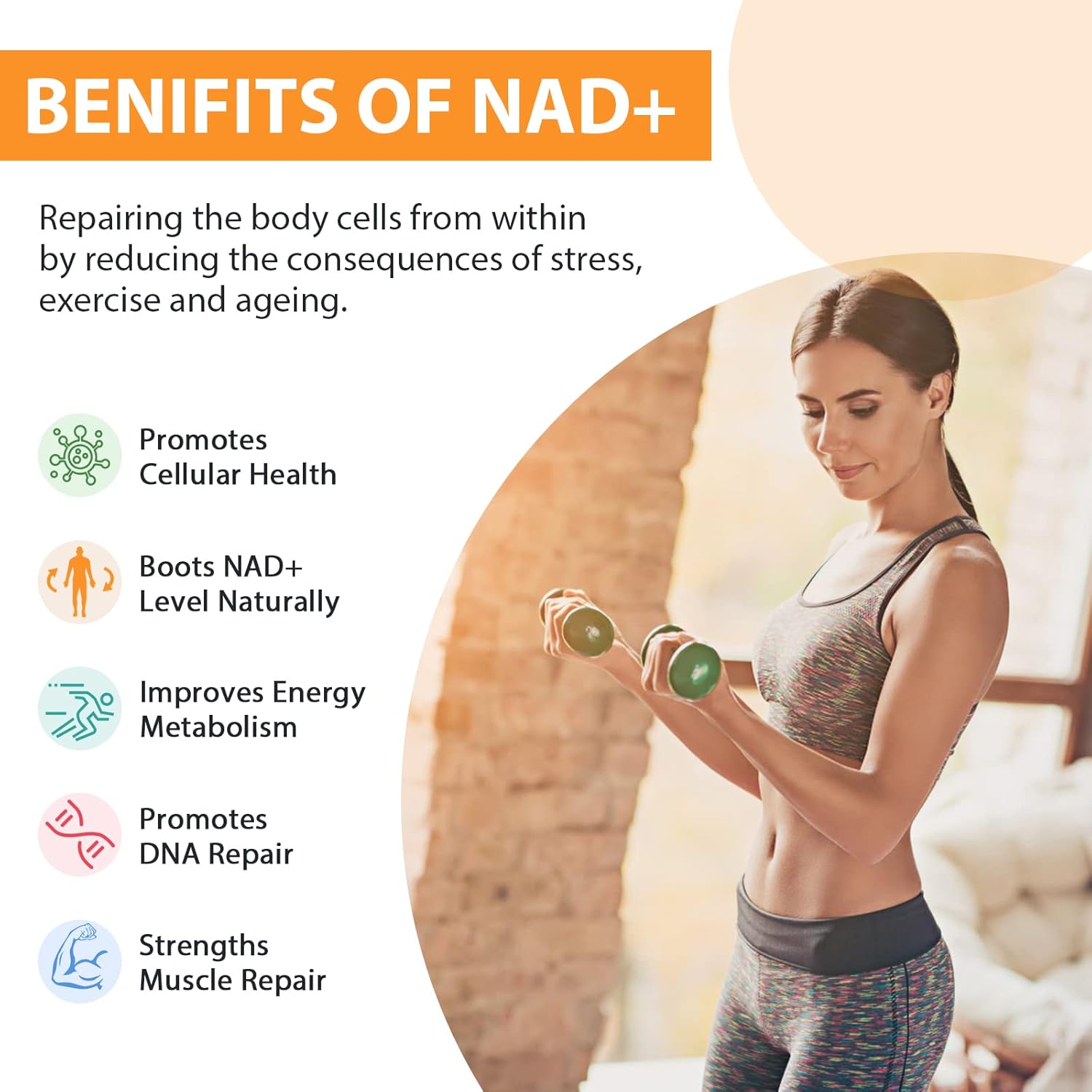 High Absorption Liposomal NAD+ Supplement 500mg with TMG 250mg - Boost Cellular Energy, Healthy Aging - 600 Softgels
