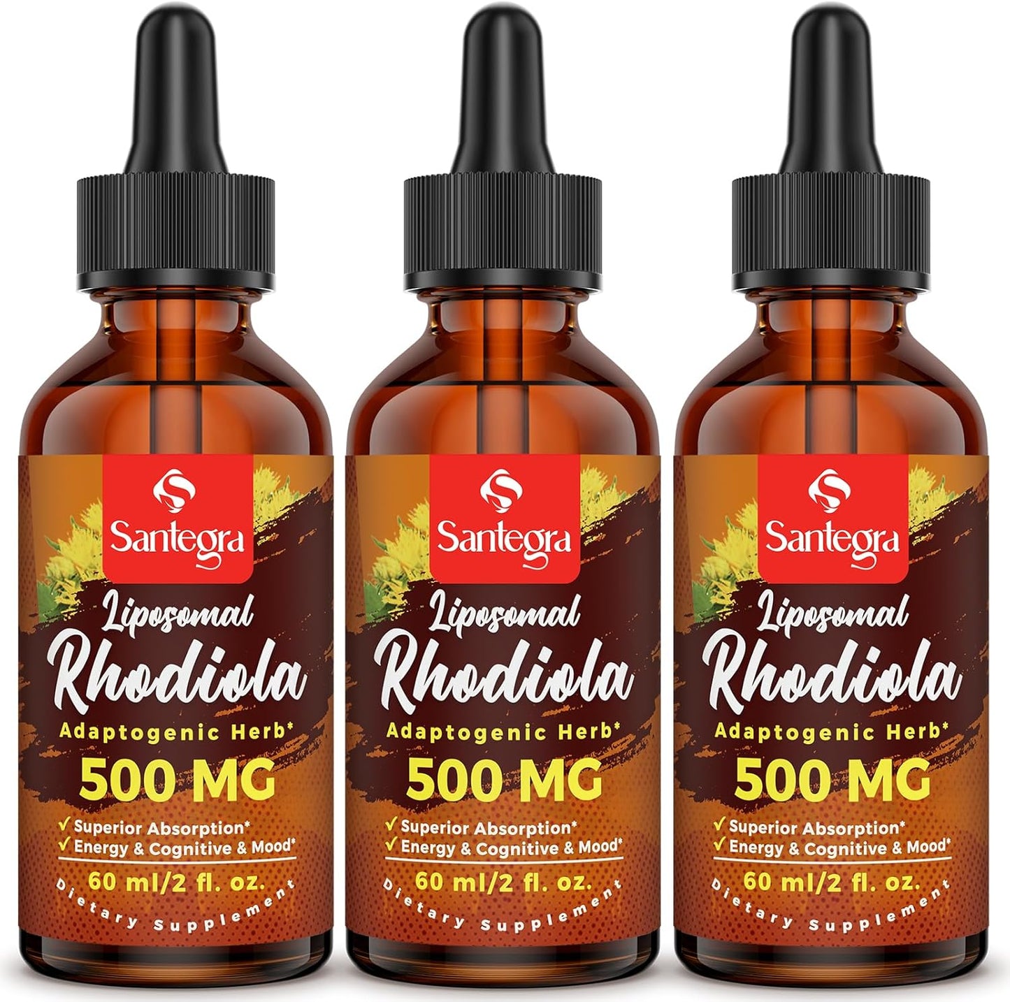 High Absorption Liposomal Rhodiola Rosea Supplement, 57,000 MG Liquid Extract for Energy, Stress, Mood - Vegan, 180 ml
