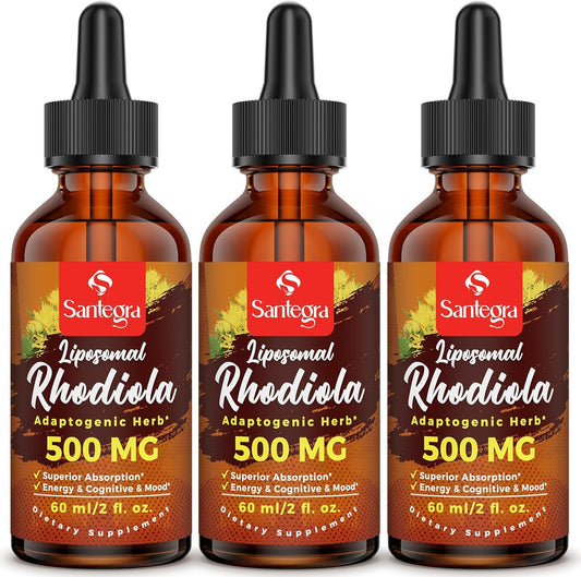 High Absorption Liposomal Rhodiola Rosea Supplement, 57,000 MG Liquid Extract for Energy, Stress, Mood - Vegan, 180 ml