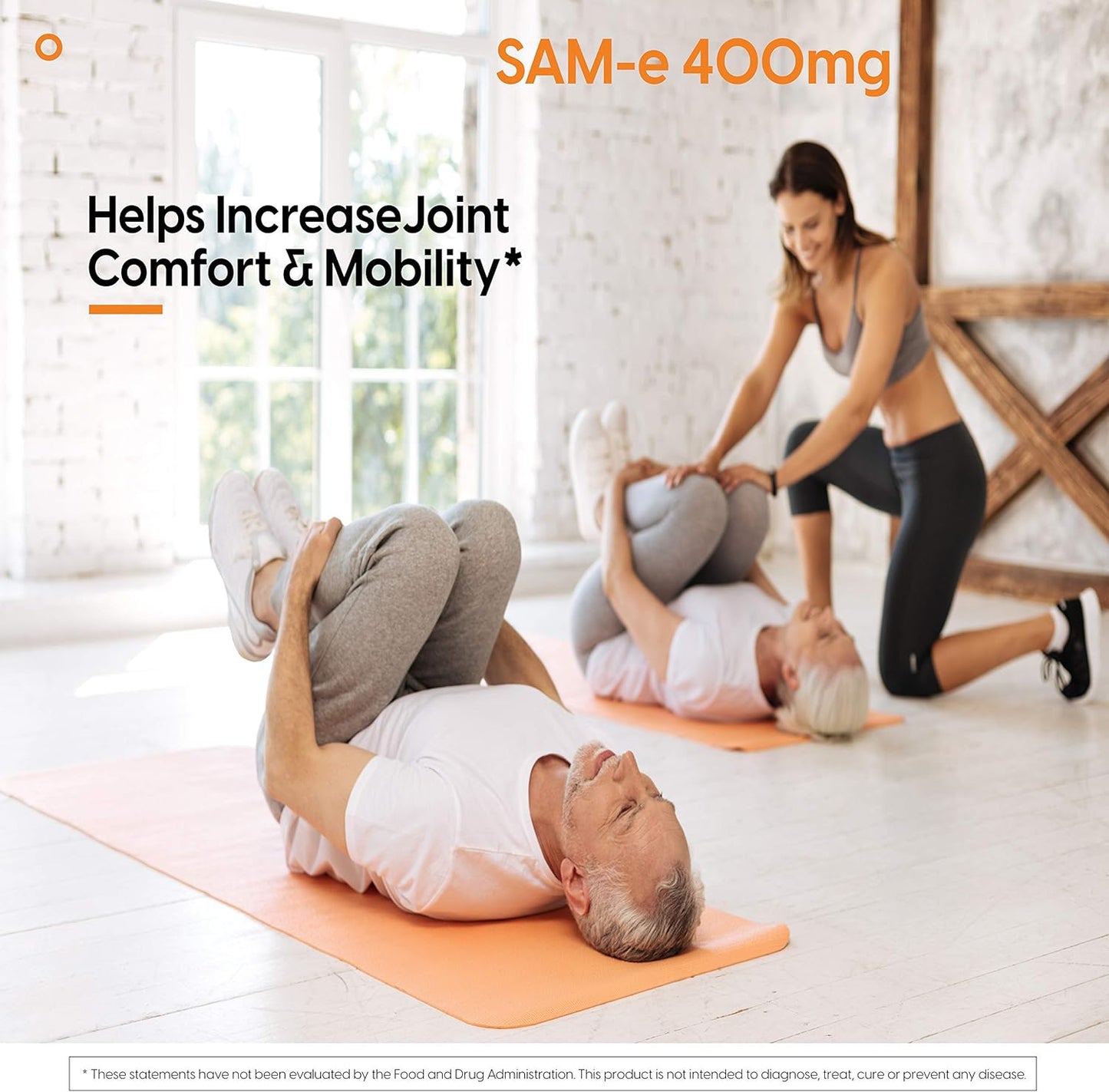 High Absorption Magnesium Glycinate Lysinate and SAM-e Supplement for Mood and Joint Support - 60 Enteric Coated Capsules, Non-GMO, Vegan, Gluten Free & Soy Free