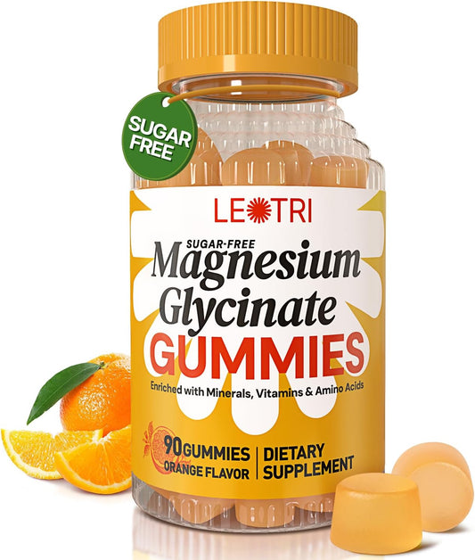High Absorption Magnesium Gummies for Women: 1000mg Chelated Supplement with Vitamin D, B6, CoQ10 for Mood, Sleep, Muscle, Heart, Nerve, Bone Support